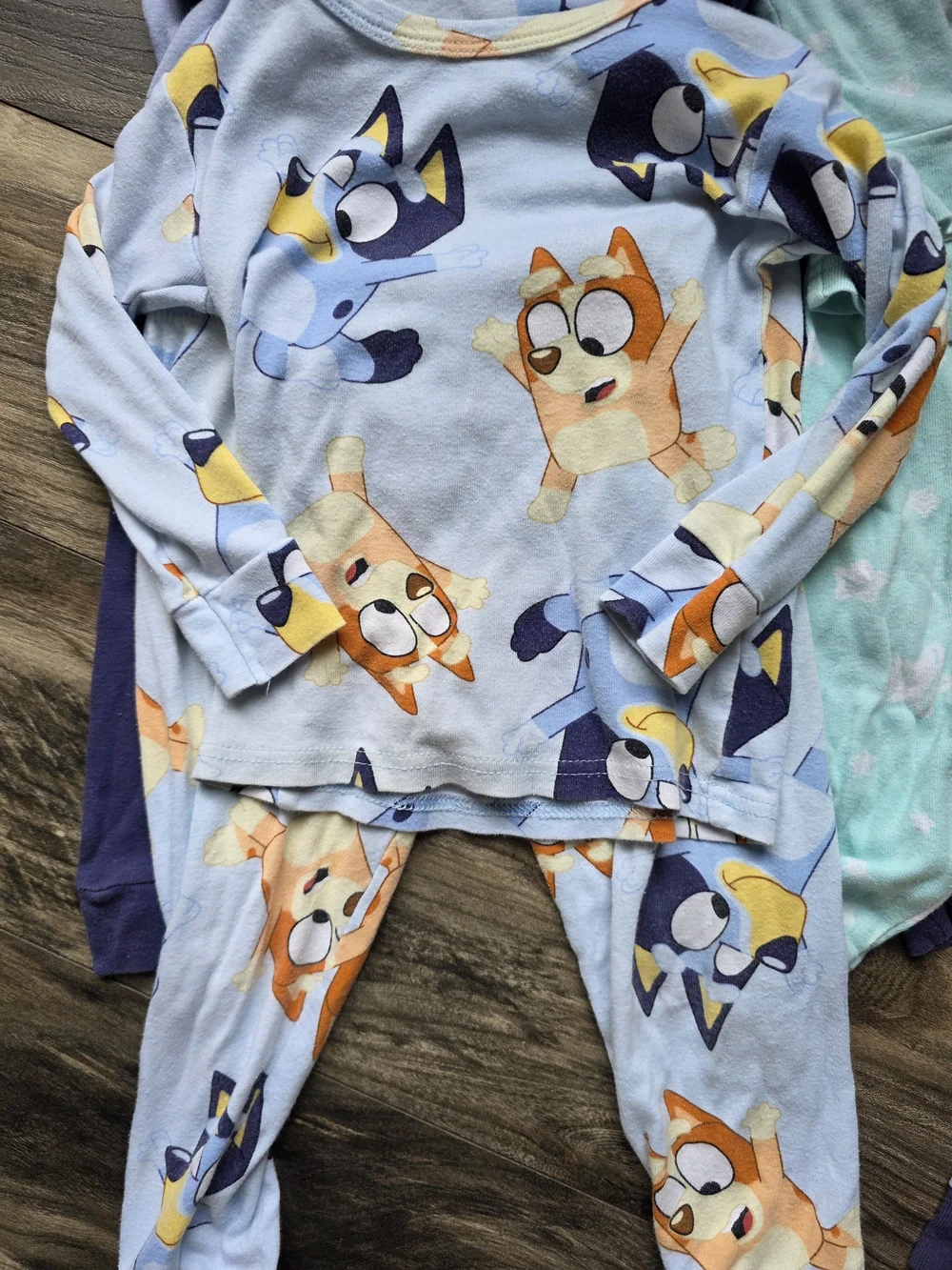 Lot of 4 Bluey Long Sleeve PJs
